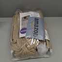 MIULEE Pinch Pleated Thick Linen Curtains 96 Inches Long 2 Panels for Living Room Bedroom, Linen Memory Trained Drapes Back Tab Light Filtering Country Farmhouse Burlap Brown Curtains with Hooks