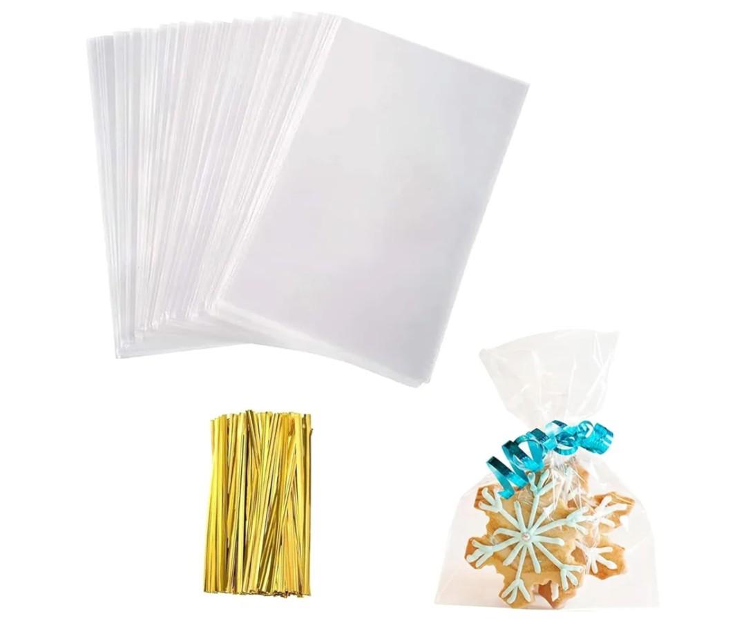 Yotelab Cellophane Treat Bags, Small 4x6 Inches Cellophane Bags With Twist Ties,100 Pcs
Amazon's Choice