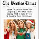 The Besties Times Acrylic Ornament 2025, Acrylic Picture Frame Ornament, Christmas Gift for Women Best Friend, DIY Christmas Photo Frame Keepsakes for Tree Decorations, Friendship Gifts for Women