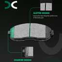SCITOO D815 Front Ceramic Brake Pads Sets Fit For Nissan 350Z | For Altima | For Juke | For Maxima | For Sentra