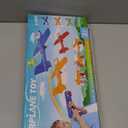 Fuwidvia 3 Pack Airplane Launcher Toys, 13.2'' LED Foam Glider Plane Toy for Boys, 2 Flight Modes Outdoor Flying Toys Birthday Gifts for Boys Girls 4 5 6 7 8 9 10 11 12 Year Old (Blue&Green&Orange)