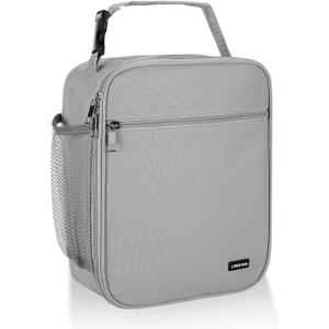 Lunch box Lunch bag for men women Insulated Lunchbox Lunch bags for Work Picnic Travel (Light grey)