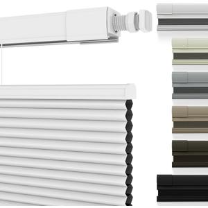 Changshade No Drill Custom Top Down Bottom Up Cellular Shades, No Tools Custom Blackout Window Shades for Home,Thermal Insulation Room Darkening Honeycomb Blinds for Bedroom,Office,Living Room