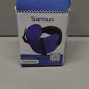 Travel Pillows for Airplanes, Airplane Pillow for Long Flight, Airplane Head Strap with Eye Mask for Sleep, Travel Neck Pillow for Car Road Trip, 360 Support Headrest, Stop Bobblehead, Black