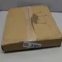 Adjustable Height Aluminum RV Step, Stable Foldable Platform Step Stool, Supports Up to 1,000 lb, Non-Slip Rubber Feet and Platform Mat, Easy to Carry (Black)