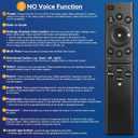 Universal for Samsung-TV-Remote-Control Replacement,Compatible with All Samsung Smart Frame Curved QLED TVs
