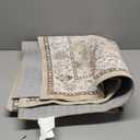 Hallway Washable Runner Rug - 3x6 Kitchen Rugs Entryway Rug Runner Vintage Soft Floor Mat Non Slip Indoor Farmhouse Carpet for Bathroom Living Room Bedroom (3 X 6, Beige)