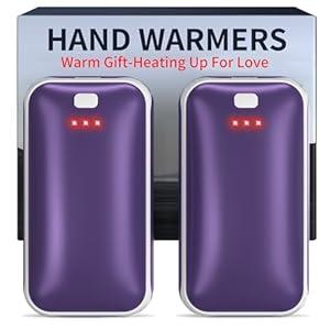 Lerat Hand Warmers Rechargeable 2 Pack, Portable Electric Hand Warmer Max 131, Reusable Slim Pocket Heater Handwarmers, Gifts for Men, Women, Outdoor, Golf, Camping, Hunting Essentials