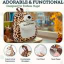 PixieCrush Savannah Plushies in Stuffed Animal Backpack - Plush Mini Backpack for Toddlers Age 2-4 - Multicolor - Soft Textiles - Kids Backpack with 5 Small Animals