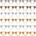 Kigeli 30 Pcs Jungle Animal Safari Ears Headbands for Kids Hair Hoops Photo Booth Props Wild One Birthday Halloween Favors