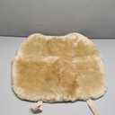 LLB Genuine Sheepskin Car Seat Cushion Seat Covers for Cars Trucks SUV Comfort Seat Protector Pad for Car Driver Seat Car Accessories for Women Office Chair Car Decor (Pearl, Front Seat Cushion-1 Pc)