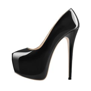 onlymakerheels Women's High Heel Platform Round Closed Toe Dress Pump Shoes 13