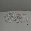 Congrats Grad Neon Sign Class of 2025 Graduation Decorations LED Neon Light for Graduation Party Decoration Grad Sign Gift Celebration Grad Neon Wall Sign 16.7"11.3"