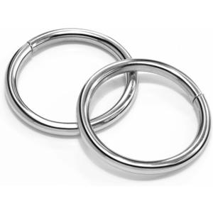 8 Pack 1" O Rings Buckles for Webbing Straps Collars Purses Bags Hardware - Silver