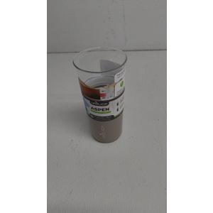 REDUCE Aspen 20 oz Vacuum Insulated Glass Tumbler with Lid & Extra Wide Straw - Keeps Drinks Cold for 12 Hrs - Ideal for Iced Coffee, Smoothies & Boba - Dishwasher Safe, Soft Base
