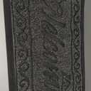 Yimobra Welcome Mat, Heavy Duty Sturdy Door Mats for Home Entrance Outdoor Indoor, Front Doormat for Outside Patio Floor Entry Porch Garage Office, Waterproof, Low Profile, 29.5x17, Black Grey