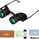 BIJIA 3X Opera Binocular Glasses,Hands-Free Lazy Glasses Binoculars Lightweight for Fishing,Bird Watching,Tv,Sports,Concerts,Theater,and Sightseeing,for Adults Men Women(Upgraded HD Green Film)