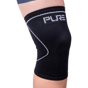 Compression Knee Support Sleeve  Relieve Knee Pain, Recovery Sleeve for Men and Women  Great for Running, Weight Lifting, Sports (Large, Black)