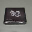 JiGiU 2PCS 4040 Adjustable Pivot Hinge Bracket Set with Handle Nut 8 Flexible Angle Joint Connector 4040 EU Standard Aluminum Extrusion Profile Connector 180Rotation for CNC 3D Printer Robotics Frame (Silver)