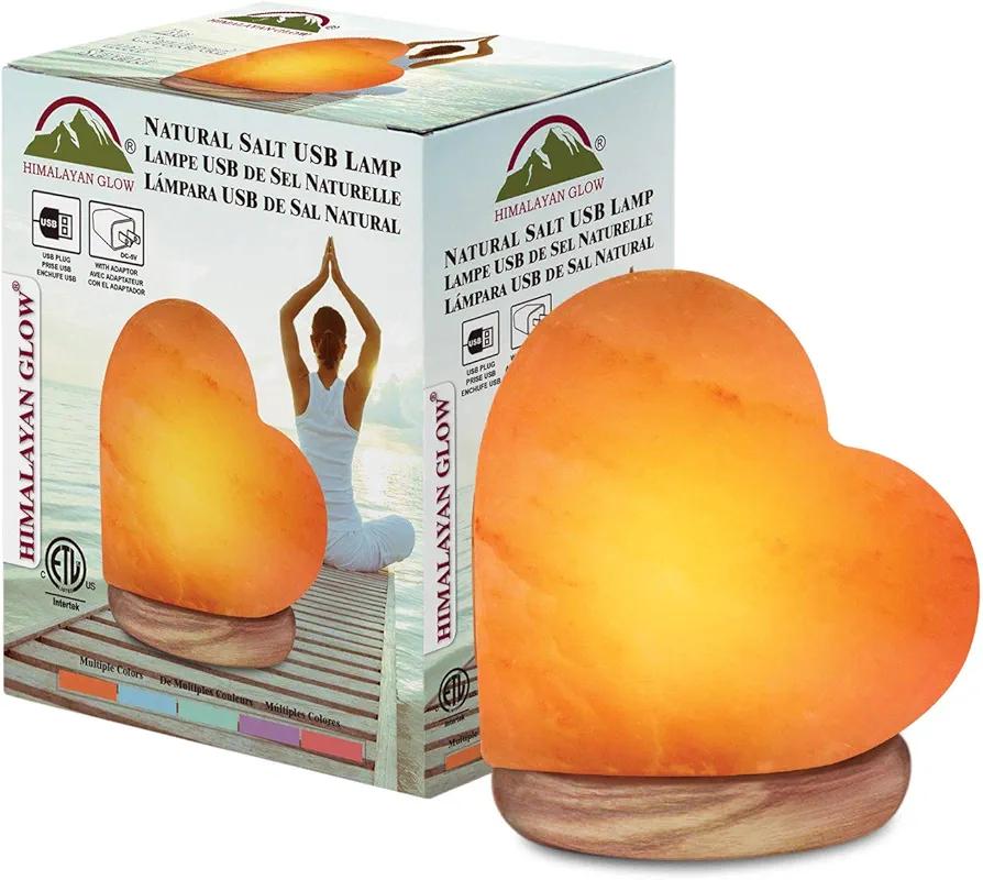 Himalayan Glow LED USB Heart-Shaped Salt Lamp, Multi Color Changing 4-5 lbs, No Installation Required Great Decor for Home Office Hotel,Great Decor, Best for Gift Himalayan Glow LED USB Heart-Shaped Salt Lamp, Multi Color Changing 4-5 lbs, No Installation Required Great Decor for Home Office Hotel,Great Decor, Best for Gift