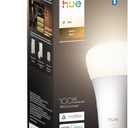 Philips Hue Smart LED A21 Bulb 1-Pack, Warm White Light 2700K, E26 Base, 13.5W, 1600 Lumens, Dimmable LED Bulbs, Works with Alexa, Google Assistant, and Apple Home