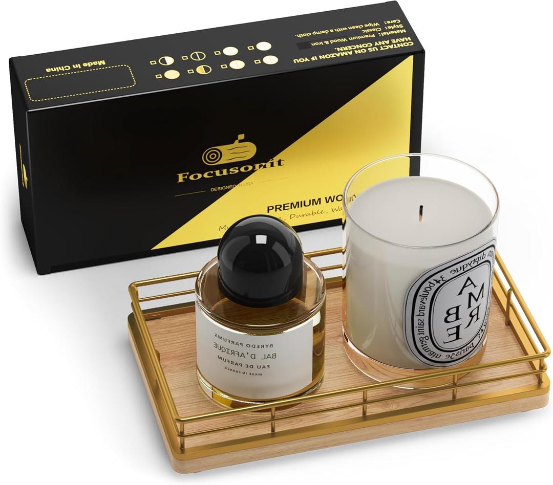 Wooden Decorative Tray, Oak 7.5" L Coffee Table Tray for Kitchen Countertop Soap Sponge Holder for Dresser Perfume Jewelry Candle Nightstand Table Centerpieces for Dining Room Decor Natural (7.5" x 3.9" x 1.5")