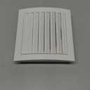 White Exhaust Hood Vent 4'' Inch with Built-in Pest Guard Screen, White, Air Vent Cover, HVAC Exhaust Vent Duct Cover, Exhaust Cap