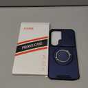 JAME for Samsung Galaxy S26 Ultra Case, Ring Holder Stand Kickstand, Slide Camera Cover with Screen Protector, Dual-Layer Shockproof Protective Magnetic Accessory Friendly S26 Ultra Phone Case, Blue