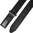 Dickies Men's Dickies Unisex Leather Mechanic No-Scratch Work Belt - Buckleless, Snap-On Belt (Black, S)