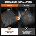 Mixsuper Sorento Floor mats-Floor Mat & Cargo Liner for Kia Sorento 7 Seats 2016-2020,All Weather TPE Rubber Floor Liners Protection for Sorento Accessories,Full Set Anti-Slip Car Mats,Black
