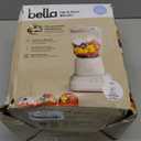 Bella 10 Speed Countertop Blender, Juicer & Smoothie Maker, Fits-anywhere Kitchenware, Slim Flip & Store Design, Dishwasher Safe 48oz Capacity Pitcher & Lid, Stainless Steel Blade, 450 Watt, Oatmilk (6 Cup)