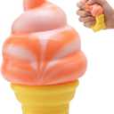 Ice Cream Squishy, Ice Cream Cone Squishy Squeeze Toy, Slow Rising Fidget Toy for Anxiety Relief Everyone, Party Favors Summer Sensory Stress Relief, Birthday Gift