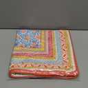 Maison d' Hermine Decorative Pillow Covers 20x20 Inch Square 100% Cotton Throw Pillow Covers with Invisible Zipper Cushion Case for Living Room Couch, Chair, Sofas, Bedroom, Home (Katmandou - Doda)