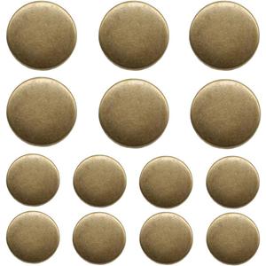 YaHoGa 17 Pieces Antique Brass Metal Buttons 20mm 15mm Blazer Buttons Set for Blazers, Suits, Sport Coat, Uniform, Jackets (MB20160)