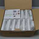 Post Cap Lights 12pack, 4x4 Deck Fence Post Solar Lights Outdoor with Warm White Lighting,White Waterproof Solar Post Lights for Vinyl/Wood Posts to Decorate Fence, Deck,Garden, Patio