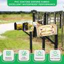 Sunflower Welcome Mailbox Cover Magnetic Standard Size 21x18 Inch Wooden Background Floral Letter Box Cover for Outdoor Garden Yard Decor