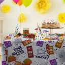 Bell Table Cover Mexican Burrito Quesadilla Food Beverage Taco Cinco de Mayo Theme Tablecloths Decorations for Birthday Dining Banquet Fiesta Picnic Anniversary Wedding Party Supplies 53 x 108 inches