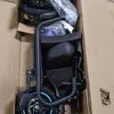 AWWSCOOTER C1 Electric Scooter with Seat for Adults, 450W Motor, 20-Mile Range, 16 MPH, Foldable Commuter E-Scooter with Basket for Grocery, Pets, and Daily Commute Classic Black