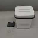 Kitchen Waste Bin with Hooks, Indoor Kitchen Sealed Under Sink for Kitchen, Food Waste Bin for Countertop (White, 5L)