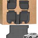 Floor Mats for Honda HR-V 2016 2017 2018 2019 2020 2021 2022(Only AWD Models), All Weather Protection TPE Car Full Set Floor Liners for Honda hrv Non-Slip Waterproof, Front & 2nd Row & Trunk Mat