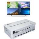 4K @ 60HZ 4 Ports KVM Switch HDMI Multi-Viewer Seamless Switch 4X1 HDMI Quad Screen Real Time Multiviewer Support Mouse Through Mode