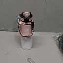 GOSWAG Insulated Sports Water Bottle, 24oz 2 Lids(with Straw/No Straw), Stainless Steel Water Bottles with Paracord Handle, Insulated Bottle with Double-Wall Vacuum Insulation (Pink-White Ombr)