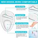 Heel Cushion Pads,Ball of Foot Cushions,Metatarsal Pads for Women, Heel Grips Liners for Heel Pain Relief, Blisters,Friction, Non-Slip Shoe Inserts for Loose Shoes Make Shoes Fit Tighter (4Pairs)