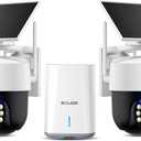 SOLIOM Security Cameras Wireless Outdoor,4K Ultra HD for Day and Night, No Subscription,Built in Radar,Solar Powered Cameras for Home Security, 360 Pan Tilt Auto Tracking,5G & 2.4G WiFi, 2-Cam Kit