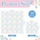 Tenceur 48 Pack 24 Style Assorted Floral Decoupage Napkins Decorative Toile Tissue Paper Pretty Flower Cocktail Napkin for Crafting DIY Spring Mothers Day Wedding Party, Each Unfolded 13 Inch
