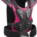 Webetop Kids Dirt Bike Gear-Gifts for Her Girl Women Pink Youth Chest Protector Motocross for ATV MTB 4 Wheeler Black/Pink L (L for height 57"-63")