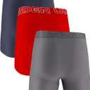 Under Armour Men's Performance Tech Boxerjock Brief Underwear, 6" Inseam, All-Day Comfort & Ultra-Soft, 3-Pack (XL)