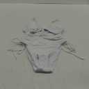 Viottiset Women's Cut Out Drawstring One Piece Swimsuit Cheeky High Cut Bathing Suit (White), Small