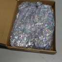 Meooeck 16 Pcs Light up Beach Balls Glow in The Dark LED Inflatable Beach Balls 9 Inch Sparkly Confetti Glitters Pool Disco Bulk Outdoor Summer Swimming Party Favors Wedding Decorations(Silver)