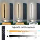 2-Pack 40" Long Outdoor Modern LED Wall Light, 30W IP65 Waterproof Mount Lighting Fixture, Dimmable 3000-6000K Acrylic Wall Sconce